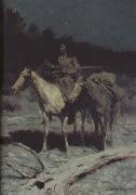 Frederic Remington A Dangerous Country (mk43) oil painting reproduction